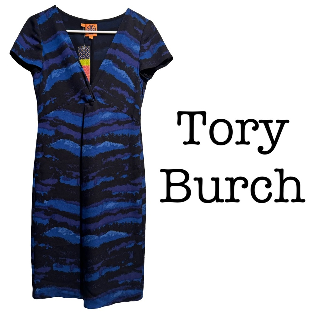 New Tory Burch Kaoy Landscape Silk Dress Size 2